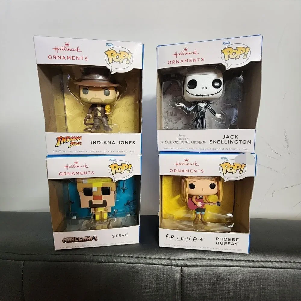 Lot of four (4) Funko Pop Ornament,  2022. New